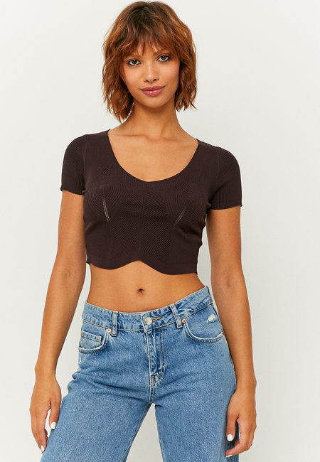 TALLY WEiJL, Crop Top In Maglia Basico for Women
