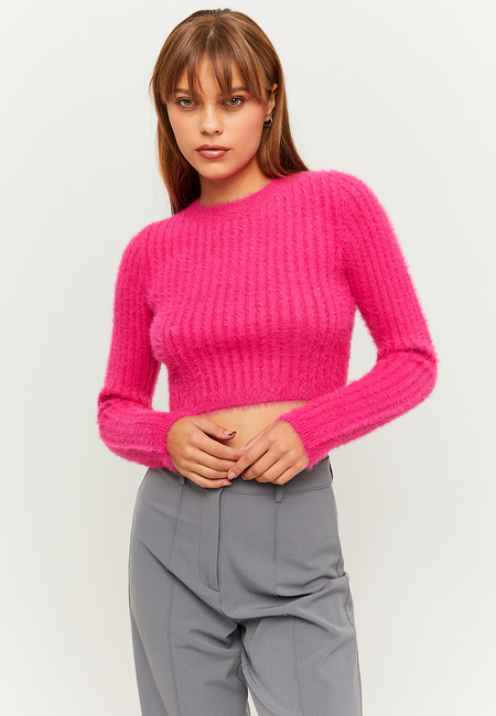 TALLY WEiJL, Rosa Soft-Touch-Pullover mit Kragen for Women