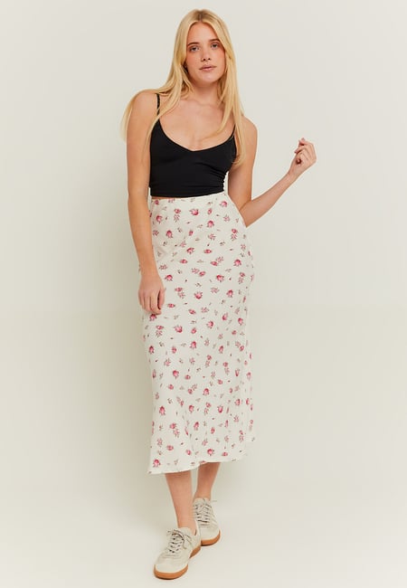 TALLY WEiJL, Floral Loose Midi Skirt for Women