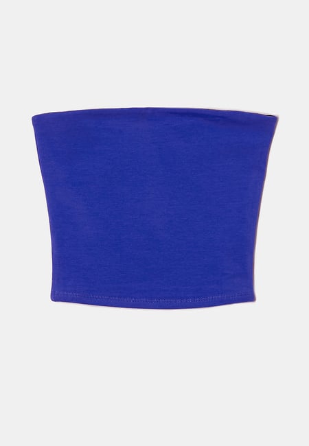 TALLY WEiJL, Blue Basic Bandeau Top for Women