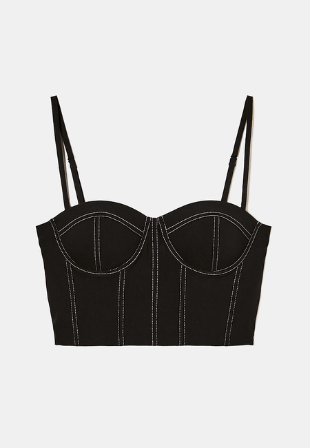 TALLY WEiJL, Cropped Corset Top for Women