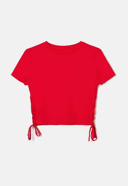 TALLY WEiJL, T-Shirt mit seitlichen Rüschen for Women