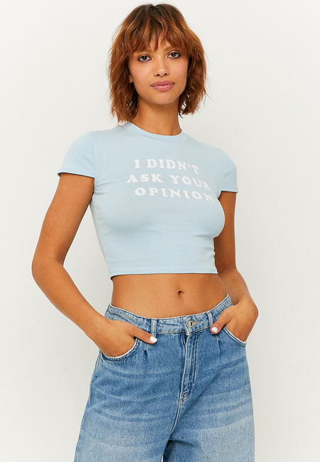 TALLY WEiJL, Μπλε Printed T-Shirt for Women