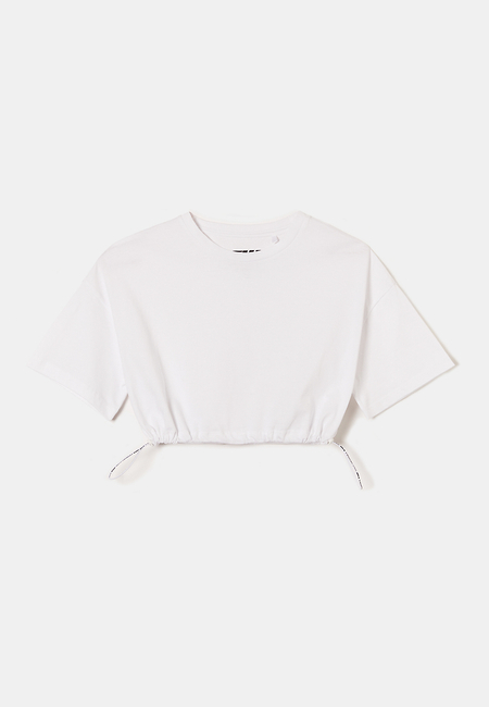 TALLY WEiJL, Cropped T-shirt With Elastic Cord for Women