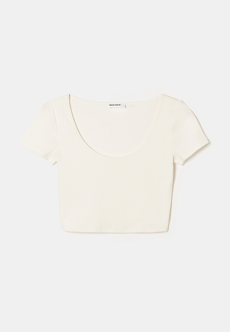 TALLY WEiJL, Basic Cropped T-Shirt for Women