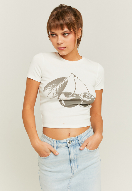 TALLY WEiJL, T-shirt Fantasia Bianca for Women
