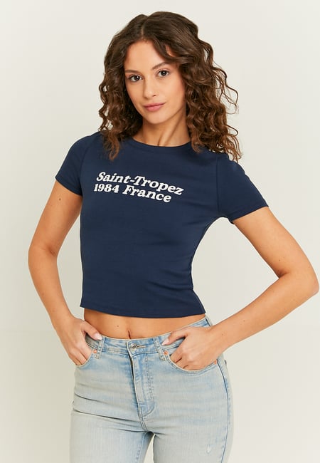 TALLY WEiJL, T-shirt Printed Μπλε for Women