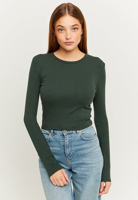TALLY WEiJL, T-shirt à manches longues vert for Women
