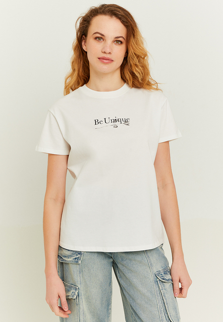 TALLY WEiJL, T-shirt oversize imprimé blanc for Women