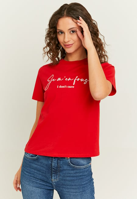 TALLY WEiJL, T-shirt Oversize Κόκκινο for Women