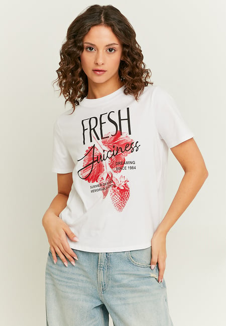 TALLY WEiJL, T-shirt Oversize Λευκό for Women