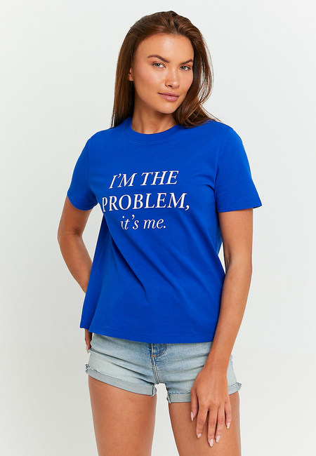 TALLY WEiJL, T-Shirt Bleu Coupe Classique for Women