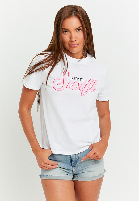 TALLY WEiJL, T-Shirt Blanc Coupe Classique for Women