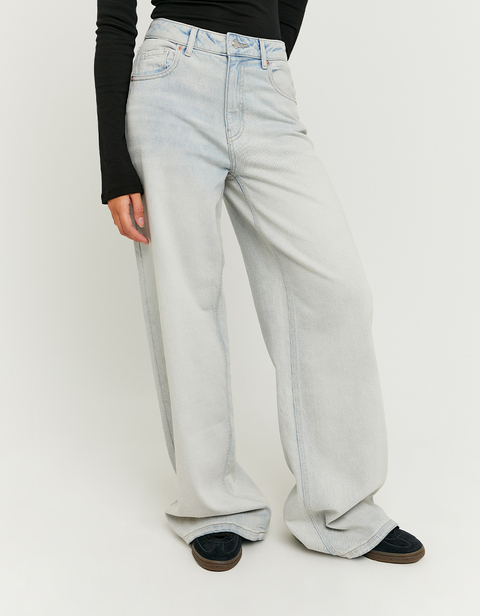 Jeans Wide Leg a Vita Alta