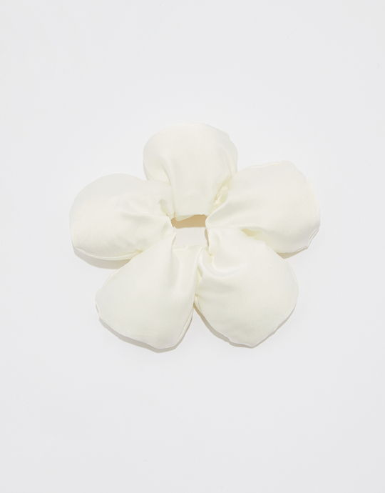 White Flower Shape Scrunchie | TALLY WEiJL