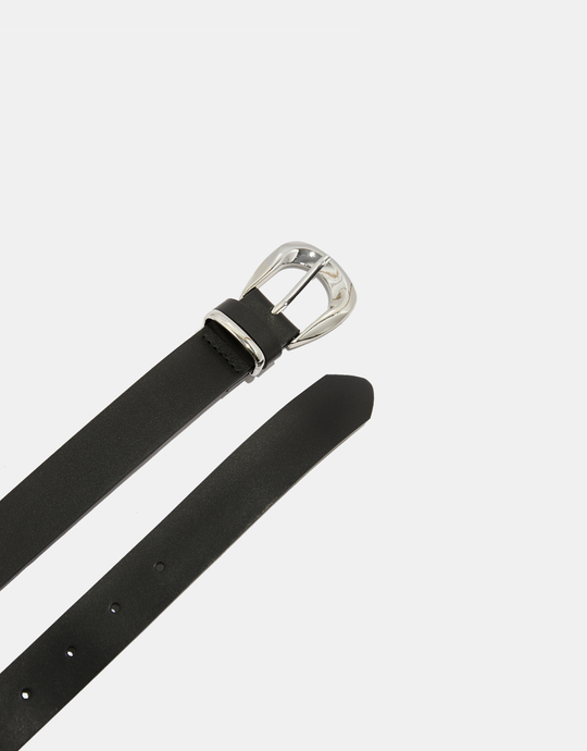 Black Belt with Silver Buckle | TALLY WEiJL