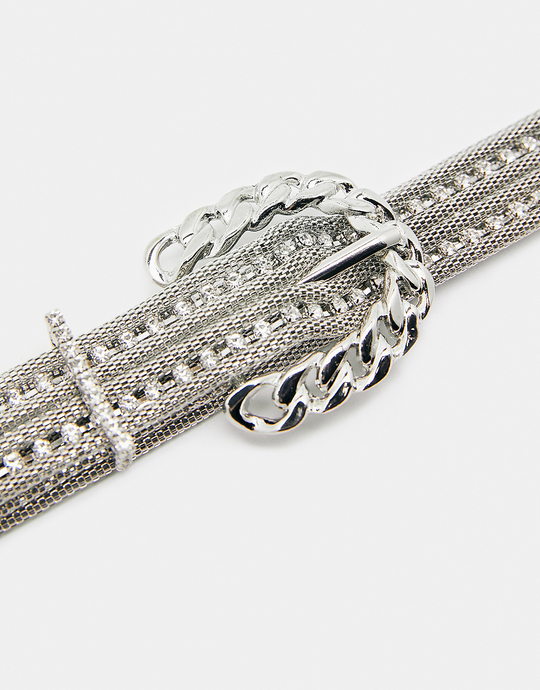 Cintura Metallizzata con Strass | TALLY WEiJL
