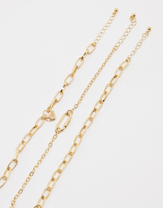 3-er Set goldene Ketten-Armbänder | TALLY WEiJL