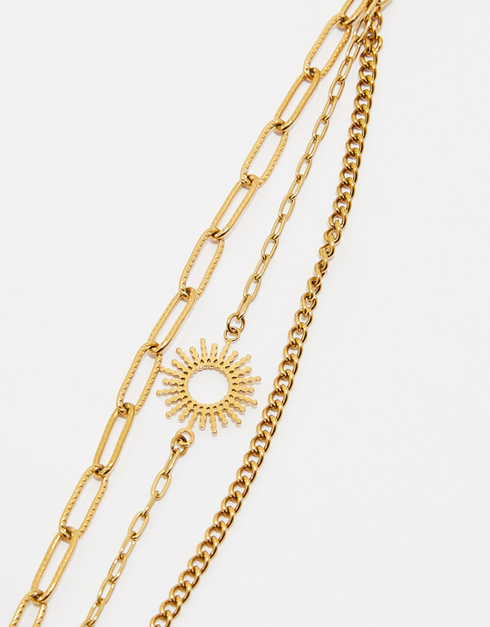 Lot de 3 Bracelets Dorés Chaînes | TALLY WEiJL