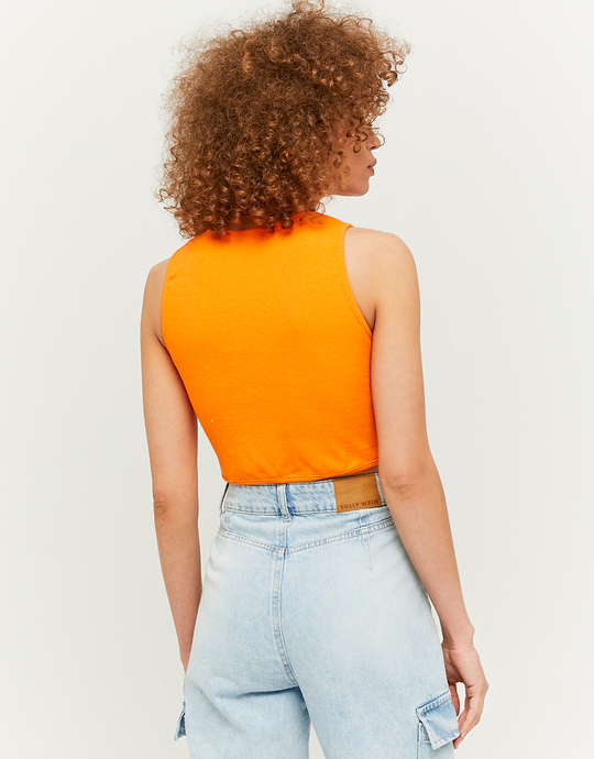 Gerüschtetes ärmelloses Crop Top | TALLY WEiJL