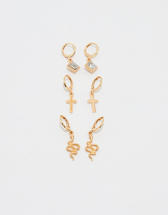 Set di 3 Orecchini Dorati | TALLY WEiJL