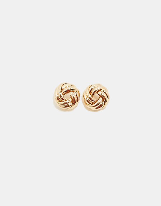 Boucles d'Oreilles Dorées en forme de Nœud | TALLY WEiJL