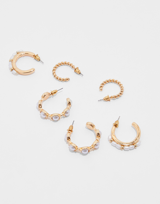 Set of 3 Small Hoops Earrings | TALLY WEiJL