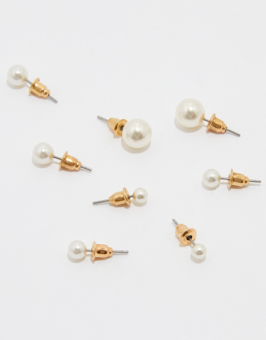 Set of 4 Pearls Earrings | TALLY WEiJL