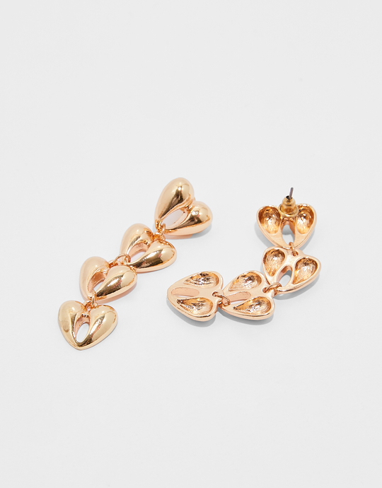 Golden Hearts Pendant Earrings | TALLY WEiJL