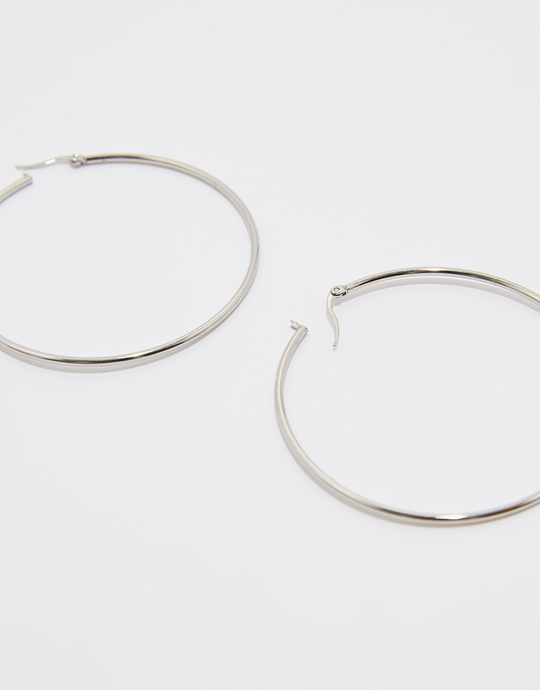 Maxi orecchini a cerchio argento | TALLY WEiJL