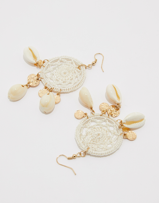 Orecchini pendenti crochet con conchiglie | TALLY WEiJL