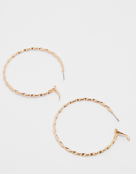 Golden Hoops Earrings | TALLY WEiJL
