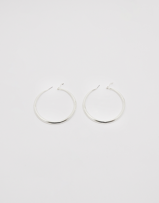 Silver Big Hoops Earrings | TALLY WEiJL