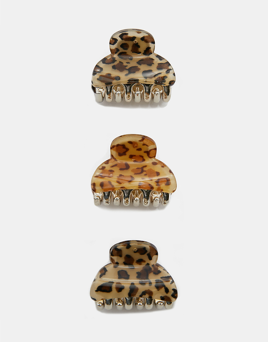 Leo Print Small Hair Clips | TALLY WEiJL