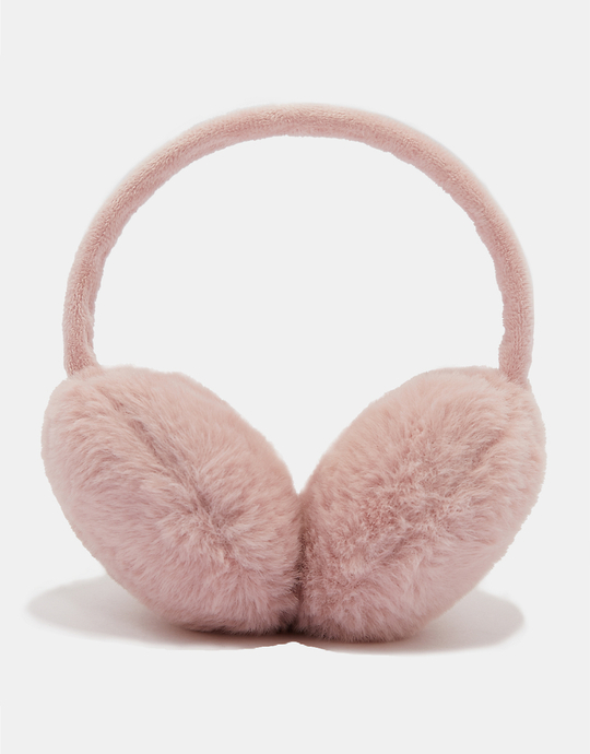 Pink Faux Fur Ear Muffs | TALLY WEiJL