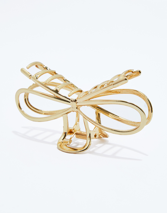 Golden Bow Hair Claw | TALLY WEiJL