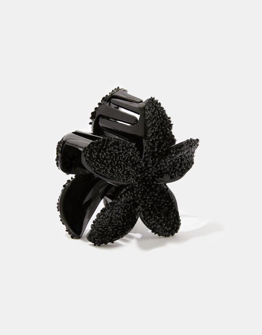 Black Flower Hair Clip | TALLY WEiJL
