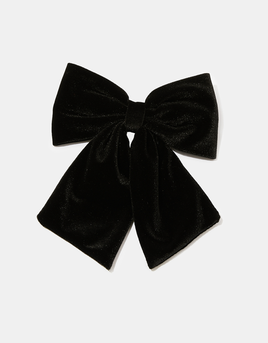 Black Velvet Hair Bow | TALLY WEiJL