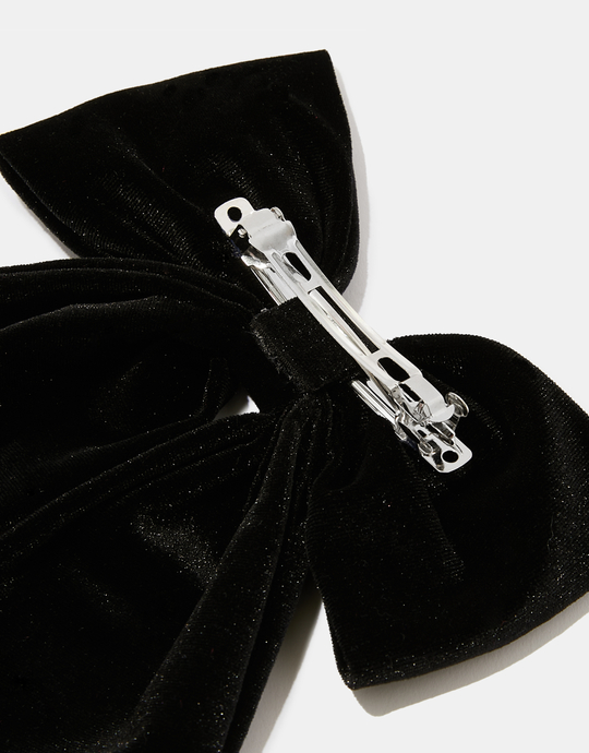 Black Velvet Hair Bow | TALLY WEiJL