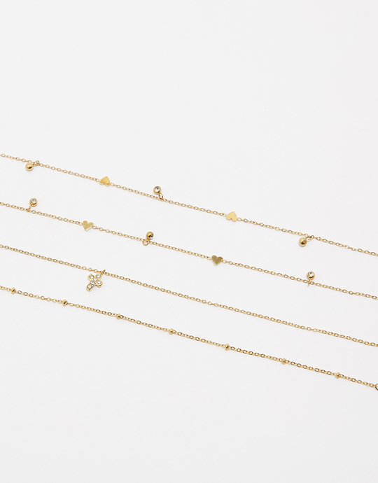 Set 4 cavigliere con pendenti | TALLY WEiJL