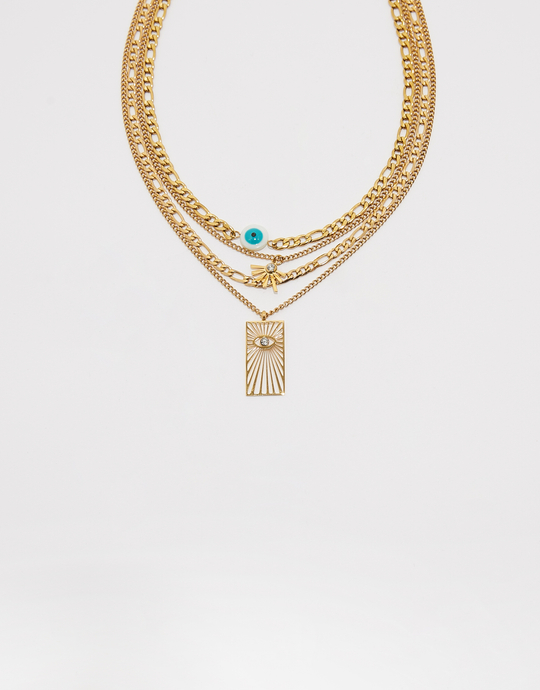 Pack of 4 Golden Necklace | TALLY WEiJL