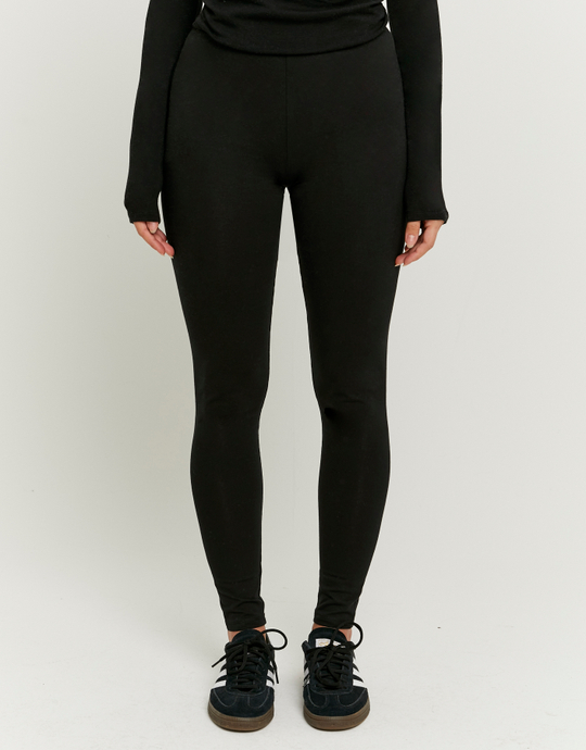 Legging Taille Haute Basique Noir | TALLY WEiJL