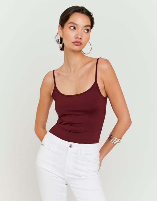 Basic Burgundy Bodysuit | TALLY WEiJL