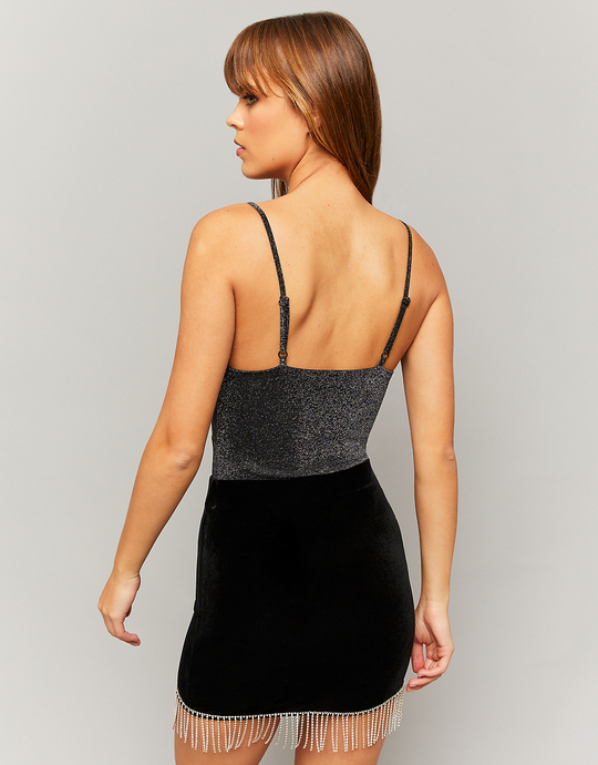 Body con scollo a V in Lurex | TALLY WEiJL