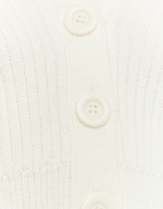Cardigan Corto Con Bottoni Bianco  | TALLY WEiJL