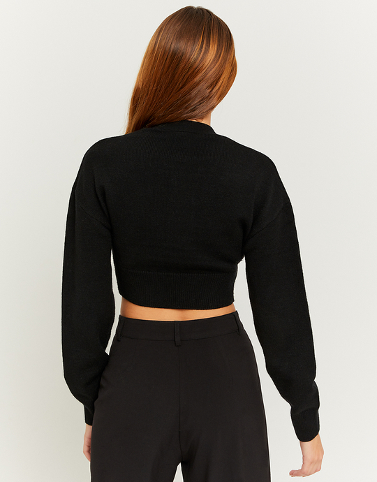 Cardigan Corto Nero | TALLY WEiJL