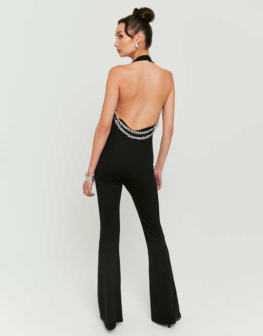 Black Backless Jumpsuit | TALLY WEiJL