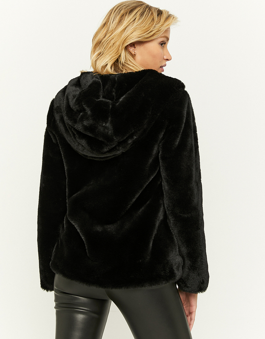 Black Faux Fur Jacket | TALLY WEiJL