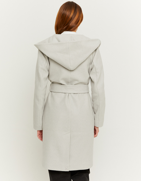 Grey Coat With Belt | TALLY WEiJL