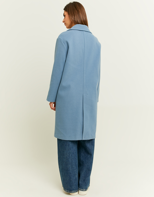 Blauer Mantel aus Faux-Wolle | TALLY WEiJL